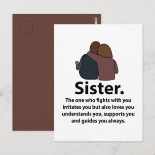 Postal Cita de Hermandad Amor de Hermanas