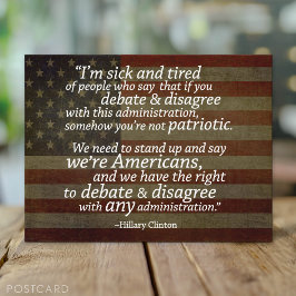 Postal Cita de Hillary Clinton