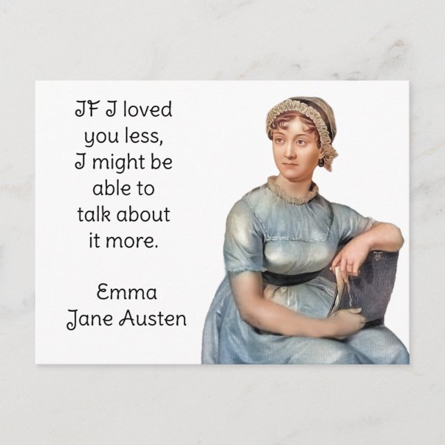 Postal Cita de Jane Austen Emma (Anverso)