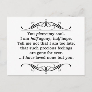 Postal Cita de Jane Austen Persuasion