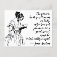 Cita de Jane Austen "Placer de una buena novela"