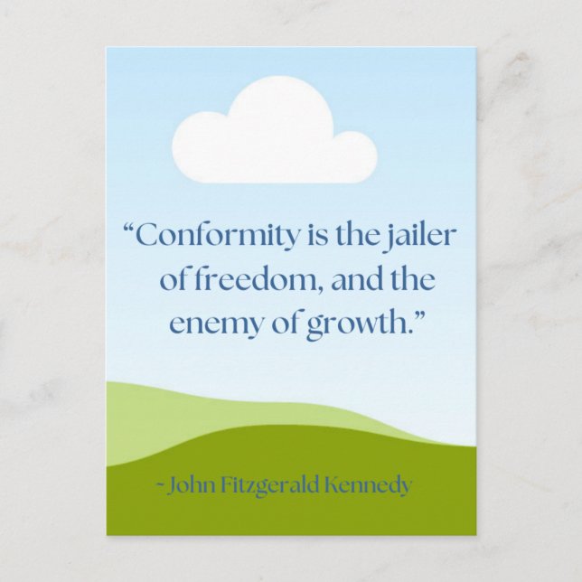 Postal Cita de JFK (Anverso)