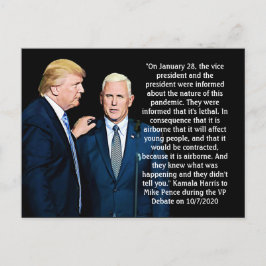 Postal Cita de Kamala Harris durante el debate del vicepr