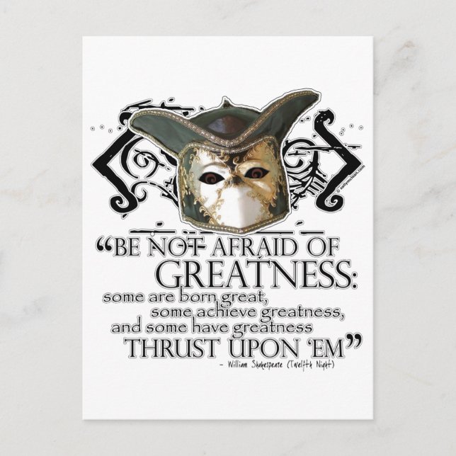 Postal Cita de la duodécima noche (Anverso)