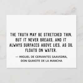 Postal Cita de la verdad nunca se rompe
