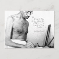 Cita de Mahatma Gandhi, minoría de uno, verdad