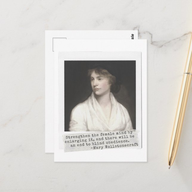 Postal Cita de Mary Wollstonecraft - Grandes mujeres en l (Anverso/Reverso In Situ)