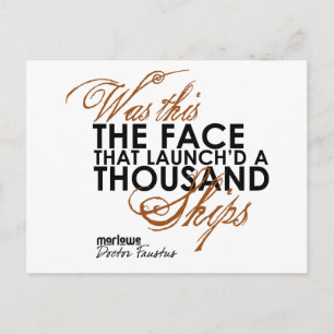 Postal Cita de médica Faustus