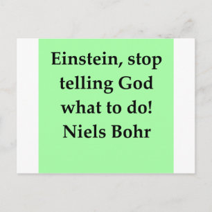 Postal cita de neils bohr