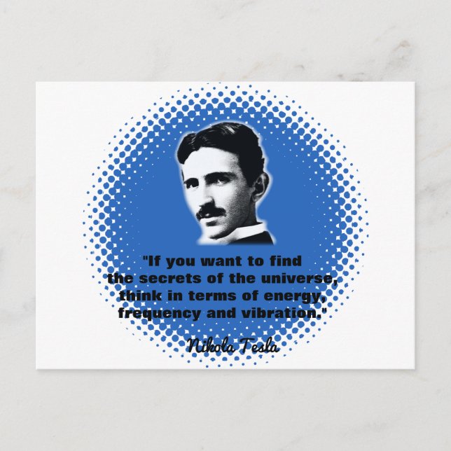 Postal Cita De Nikola Tesla T-Shirt (Anverso)