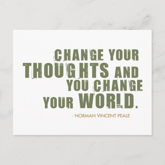 Postal Cita de Norman Vincent Peale (Anverso)