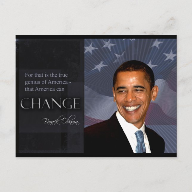 Postal Cita de Obama (Anverso)