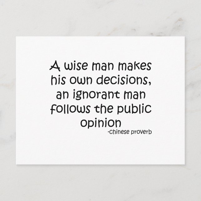 Postal Cita de opinión pública (Anverso)