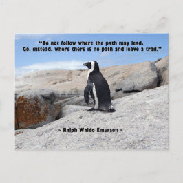 Postal Cita de Penguin, Ralph Waldo Emerson