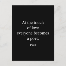 Postal Cita De Platón; El Toque Del Amor