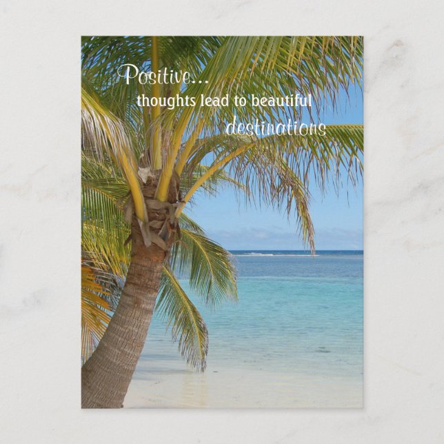 Postal Cita de positividad inspiradora (Anverso)