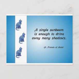 Postal Cita de reconocimiento voluntario de Cat y Sunbeam