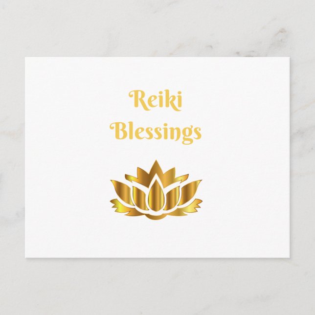 Postal Cita de 'Reiki Blessings' (Anverso)