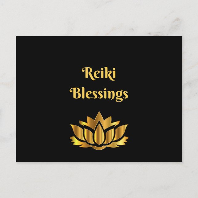 Postal Cita de 'Reiki Blessings' (Anverso)