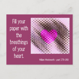 Postal Cita de Respiraciones del Corazón