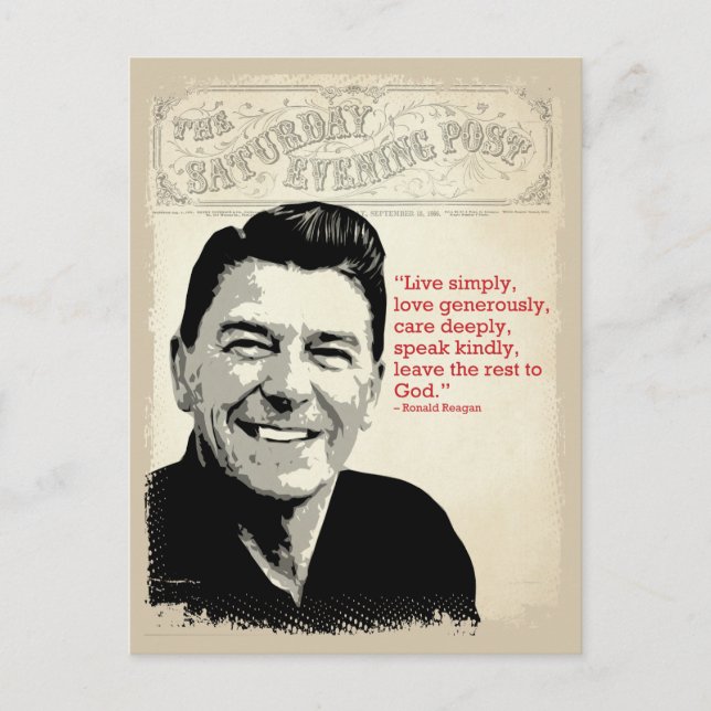 Postal Cita de Ronald Reagan (Anverso)