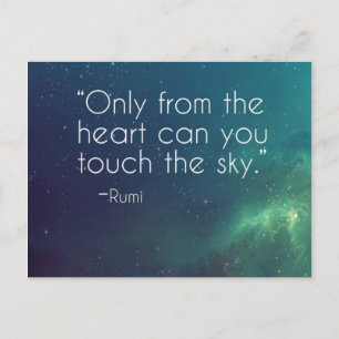 Postal Cita de Rumi Celestial