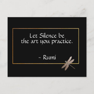 Postal Cita de Rumi Silence