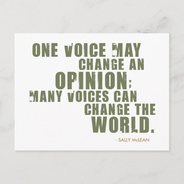 Postal Cita de Sally McLean (Anverso)