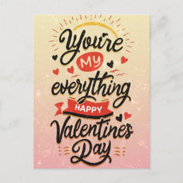 Postal Cita de San Valentín "Eres todo mi"
