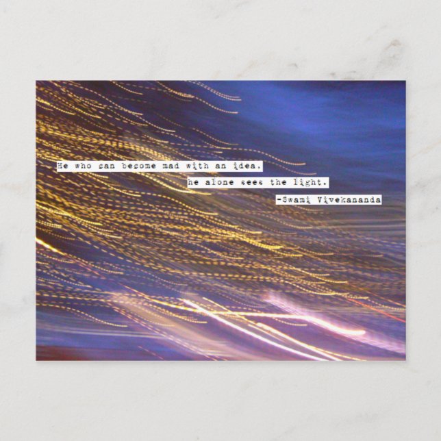 Postal Cita de Swami Vivekananda (Anverso)