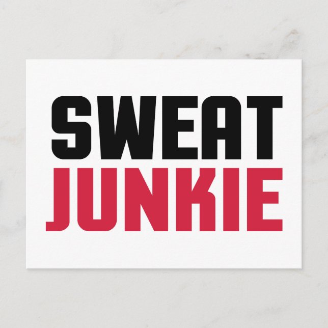 Postal Cita de Sweat Junkie Gym (Anverso)