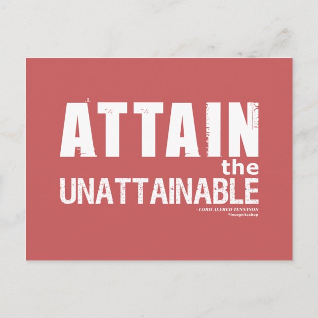 Postal Cita de Tennyson (Anverso)