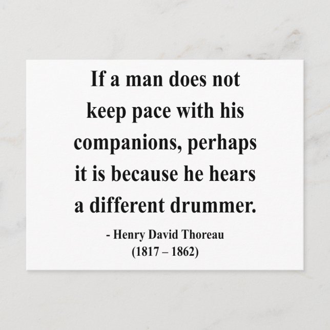 Postal Cita de Thoreau 4a (Anverso)