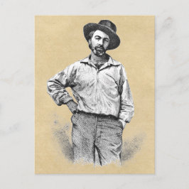 Postal Cita de Walt Whitman "Mi Yawp bárbaro"