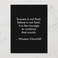 Cita de Winston Churchill; Éxito