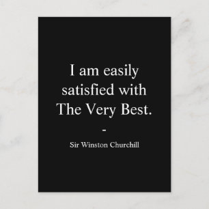 Postal Cita de Winston Churchill; La Mejor de Todas