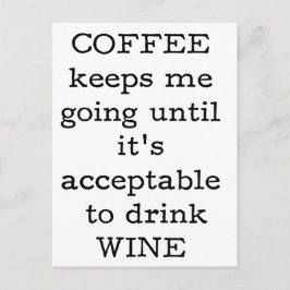 Postal Cita del café - Gracioso.