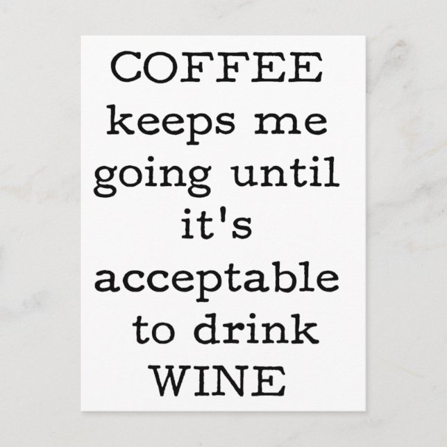 Postal Cita del café - Gracioso. (Anverso)