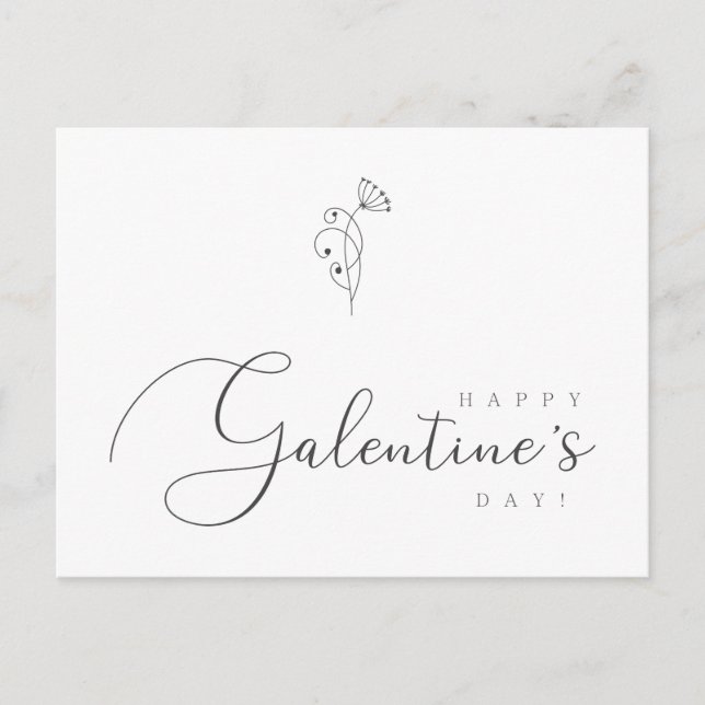Postal Cita del Día de las Galentinas Feliz (Anverso)