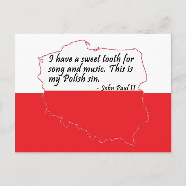 Postal Cita del Papa Juan Pablo II (Anverso)