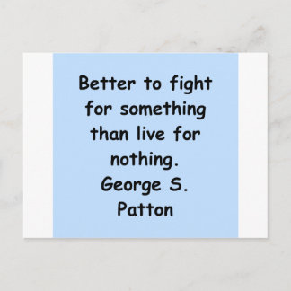 Postal cita del patton de George s
