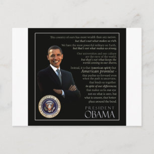 Postal Cita del presidente Obama