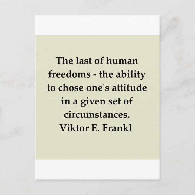 Postal cita del vencedor frankl (Anverso)