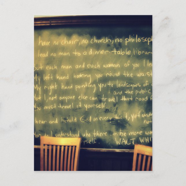 Postal cita del whitman del walt (Anverso)