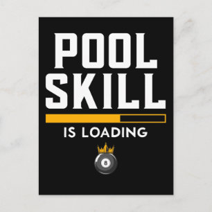 Postal Cita Divertida de Bola 8 Deportes Billar Piscina
