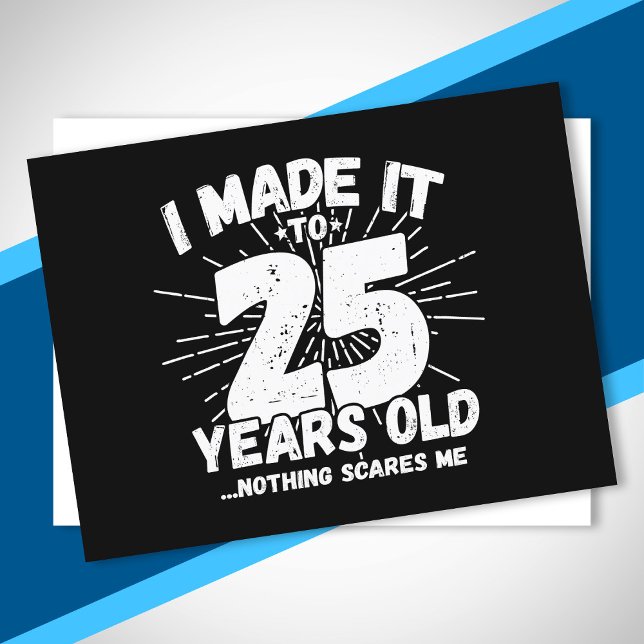 Postal Cita divertida de cumpleaños número 25 sarcástica  (Subido por el creador)
