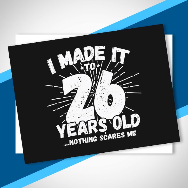Postal Cita divertida de cumpleaños número 26 sarcástica  (Subido por el creador)