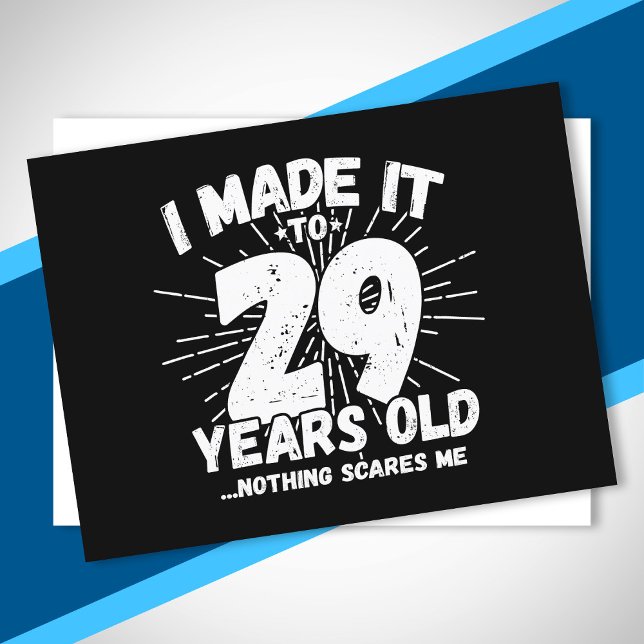 Postal Cita divertida de cumpleaños número 29 sarcástica  (Subido por el creador)