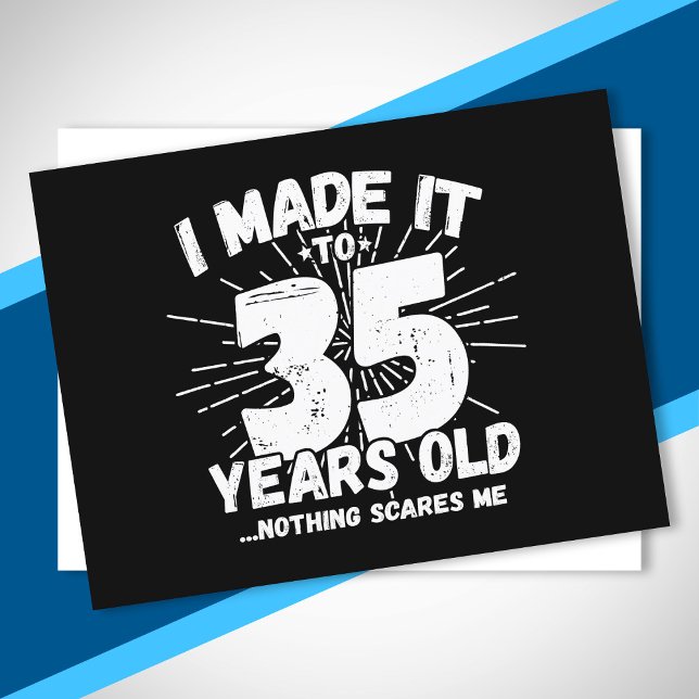 Postal Cita divertida de cumpleaños número 35 sarcástica  (Subido por el creador)