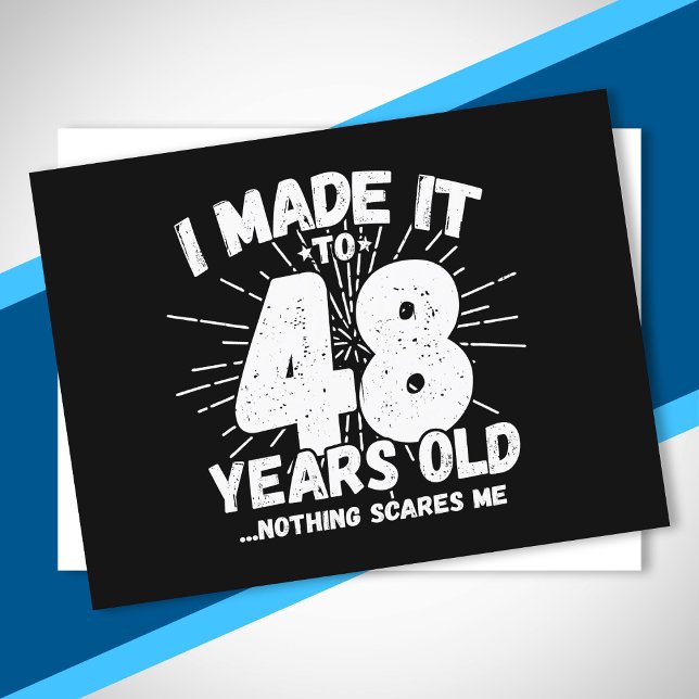 Postal Cita divertida de cumpleaños número 48 sarcástica  (Subido por el creador)